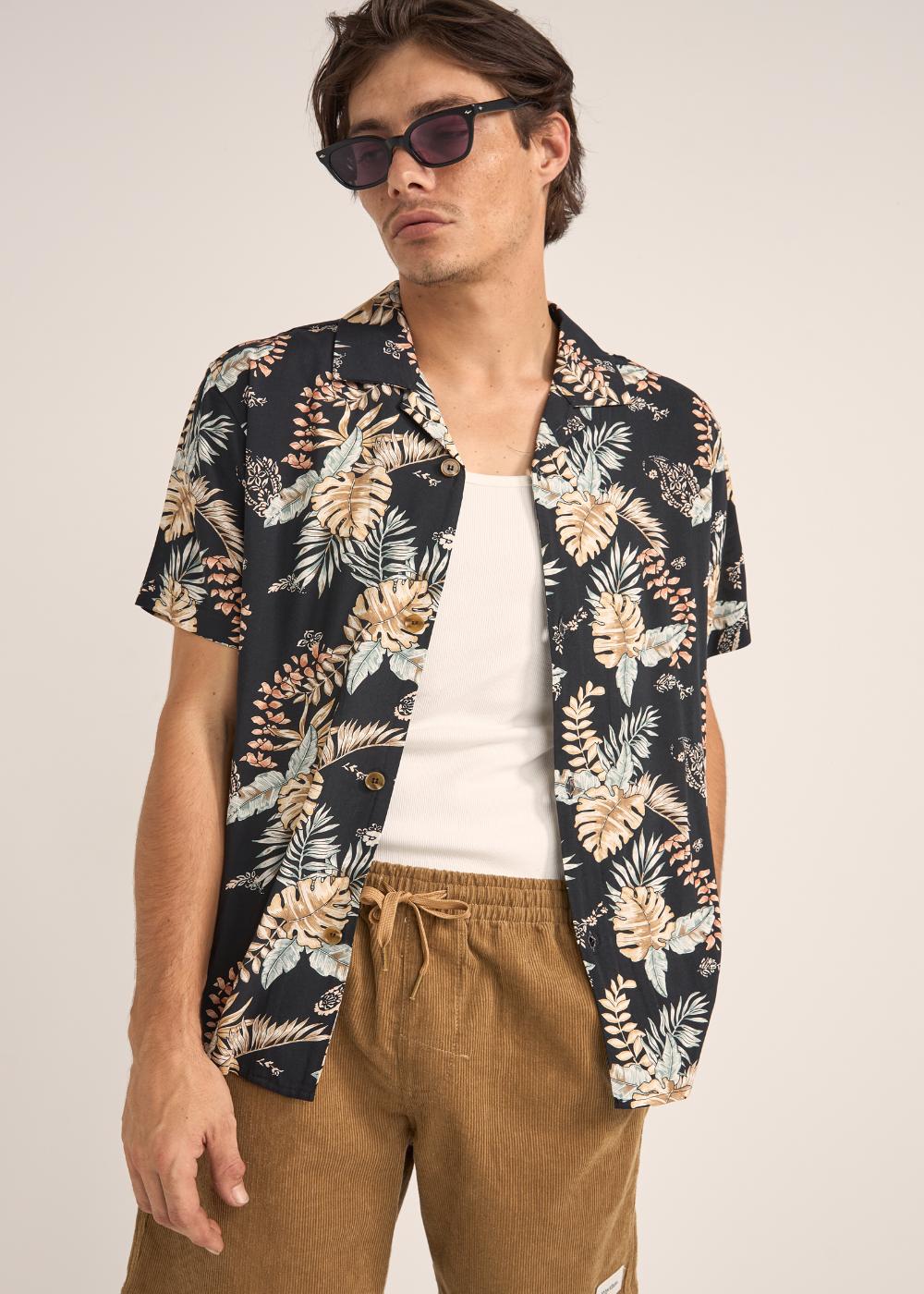 Tropical Paisley Shirt - מכופתרת קצרה 100% כותנה