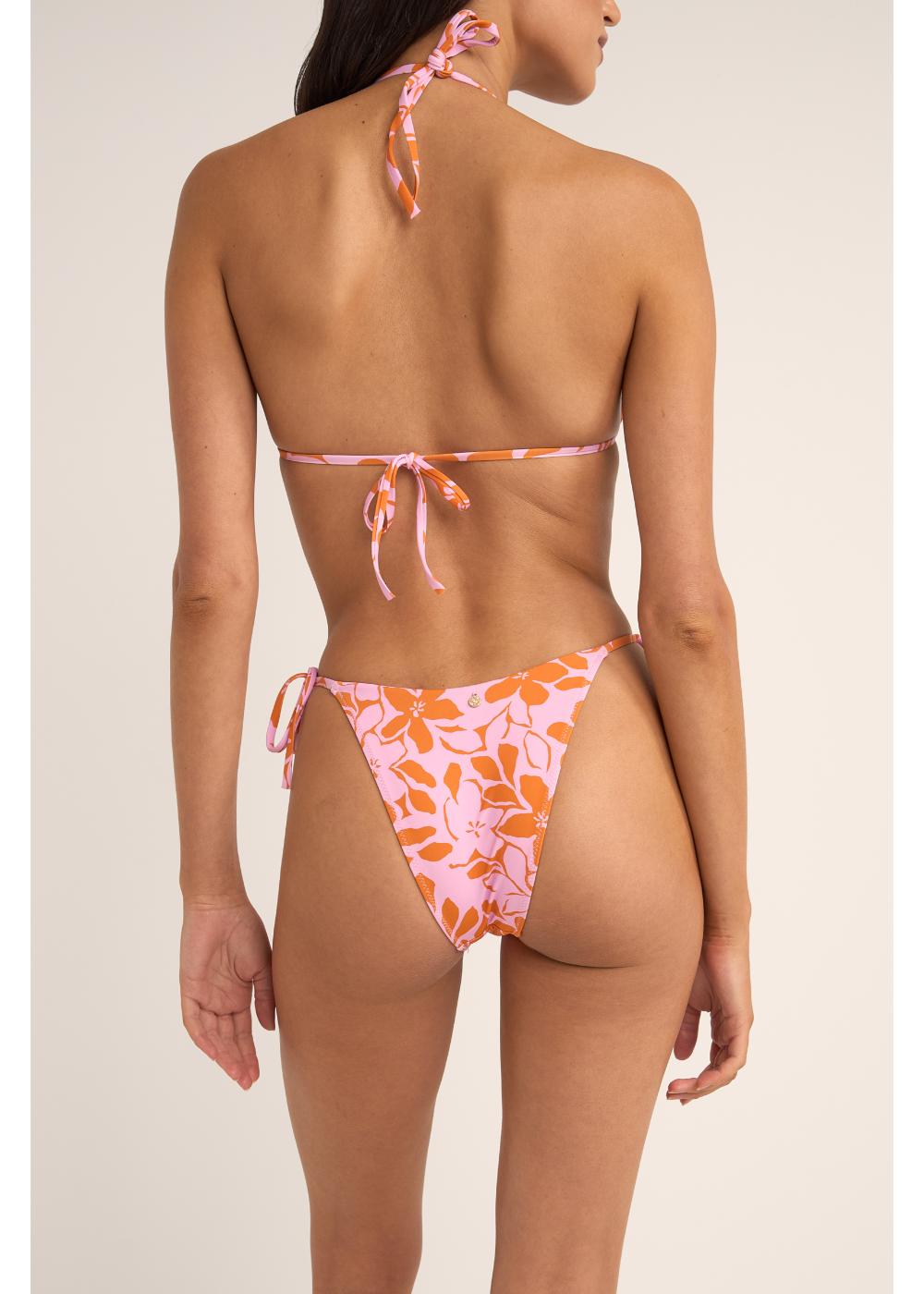 Bora Bora Floral Tie Side Hi Cut Pant - תחתון ביקיני