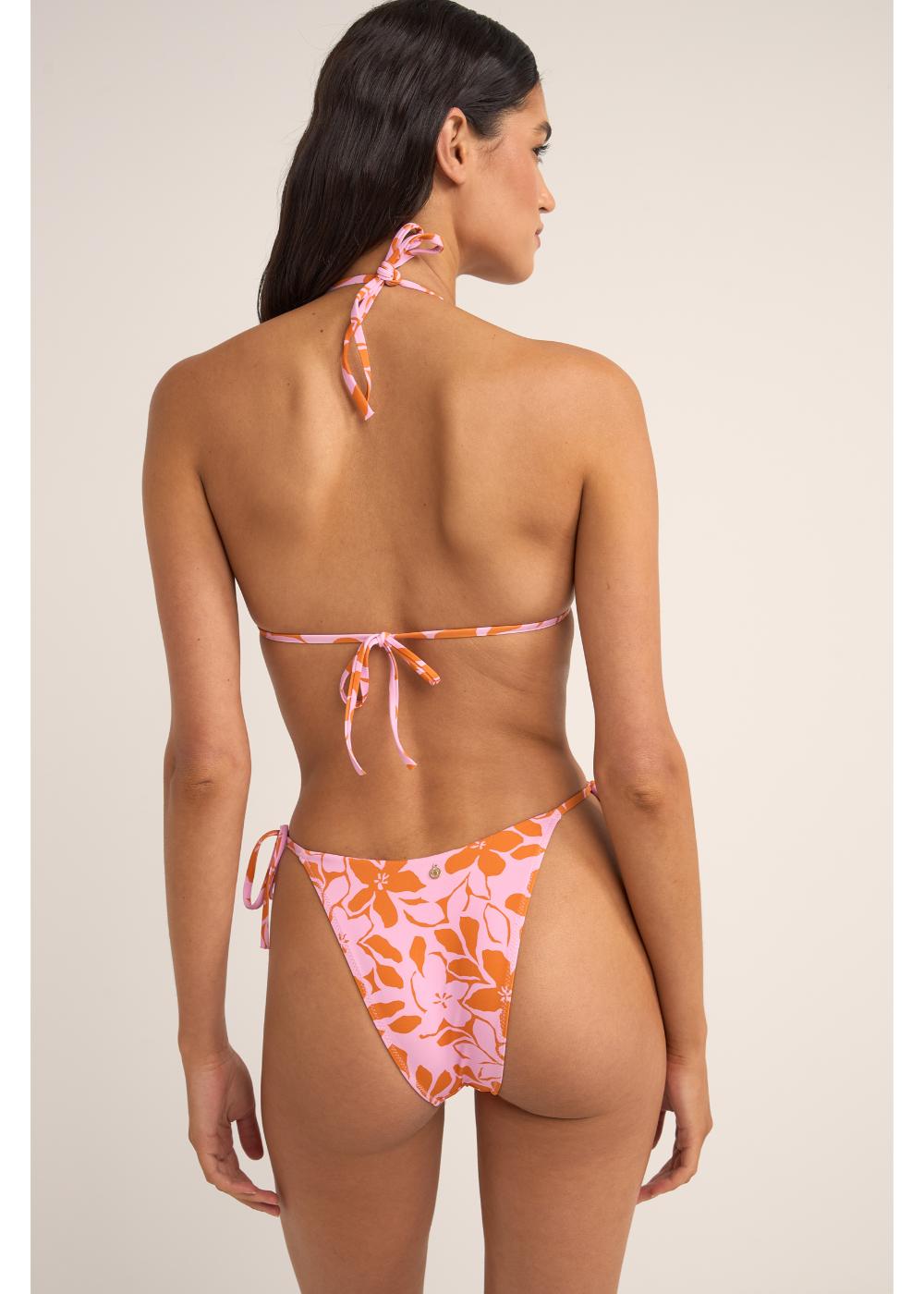 Bora Bora Floral Slide Tri Top - טופ ביקיני