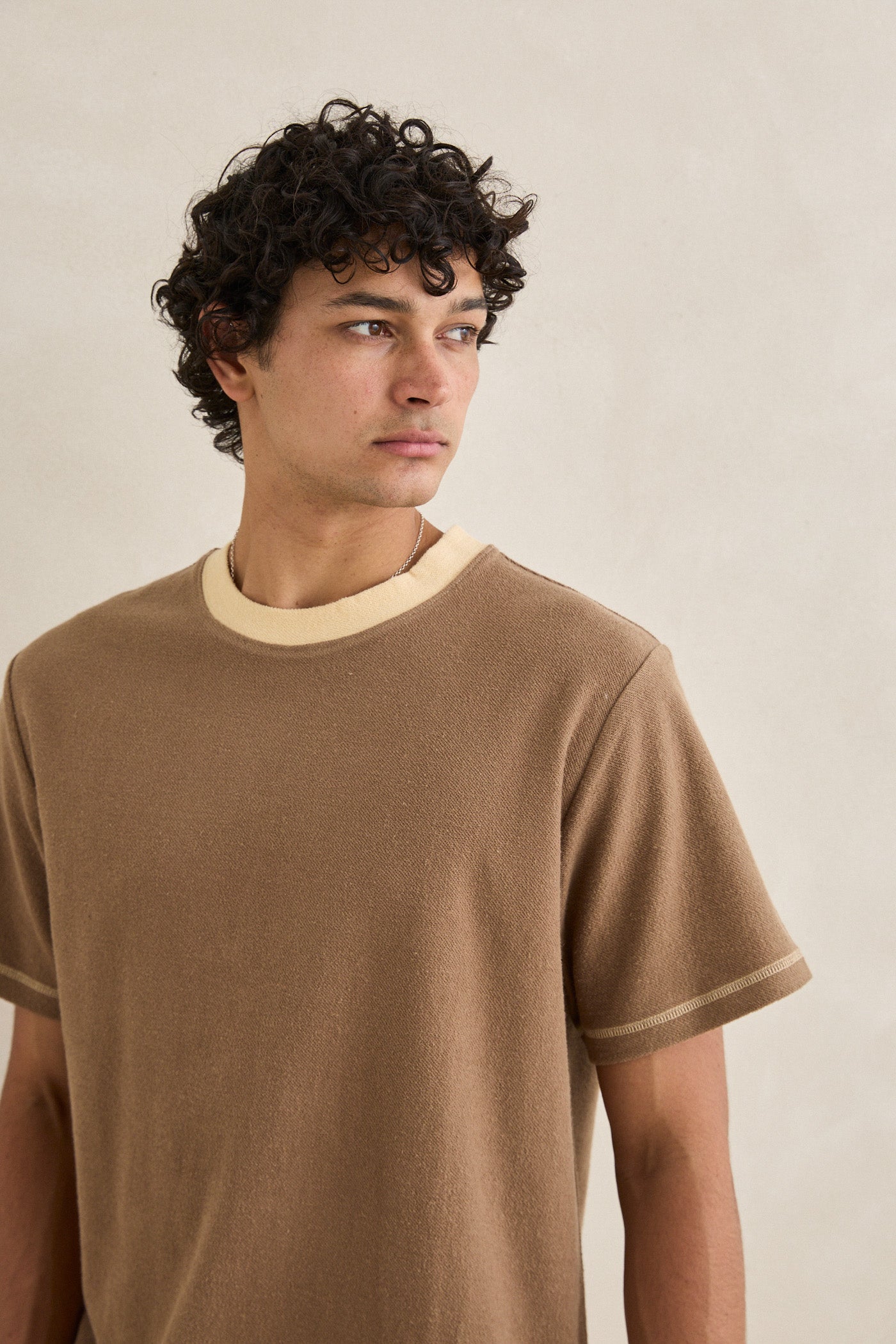 Contrast Vintage Terry Ss T-Shirt