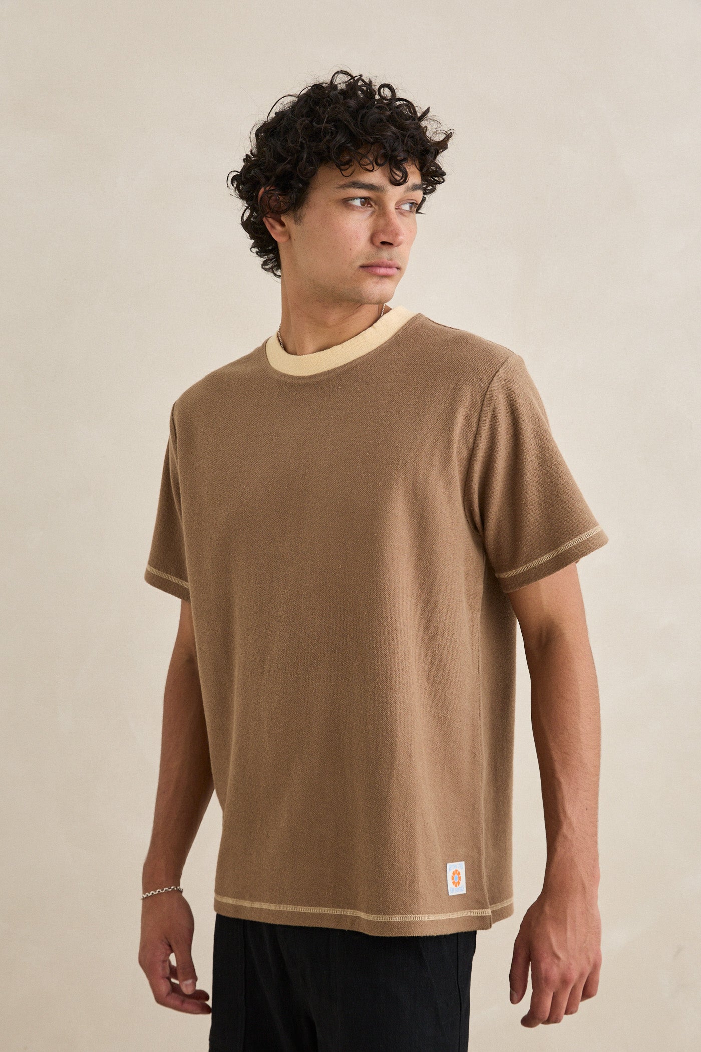 Contrast Vintage Terry Ss T-Shirt