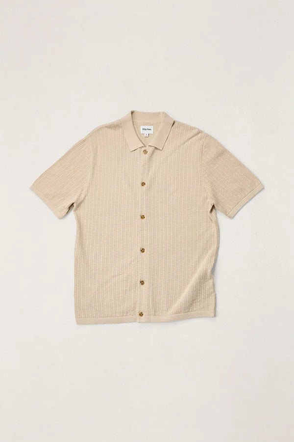 Textured Knit Ss Shirt