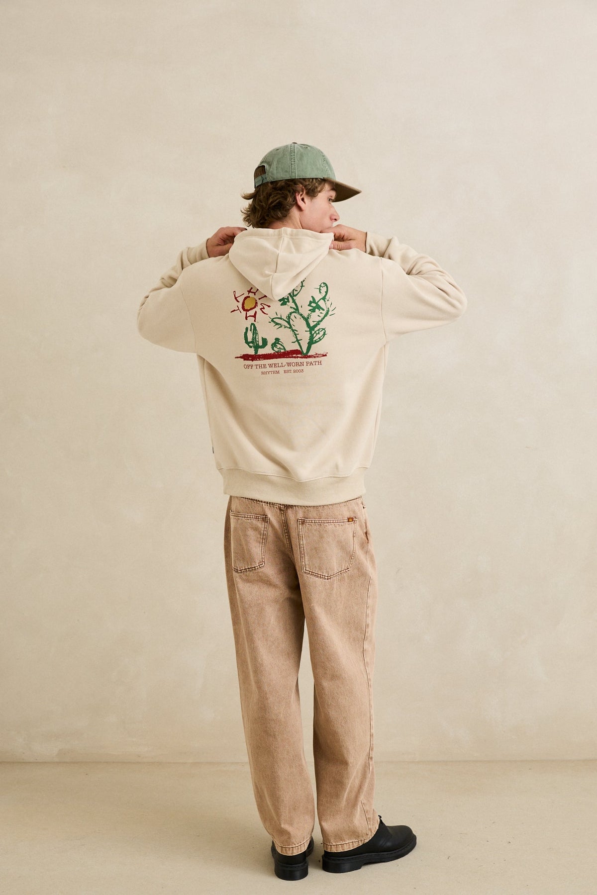 Rhythm Cactus Fleece Hood MOONROCK
