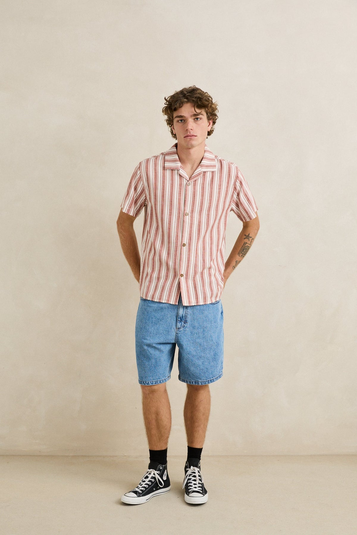 Vacation Stripe SS Shirt