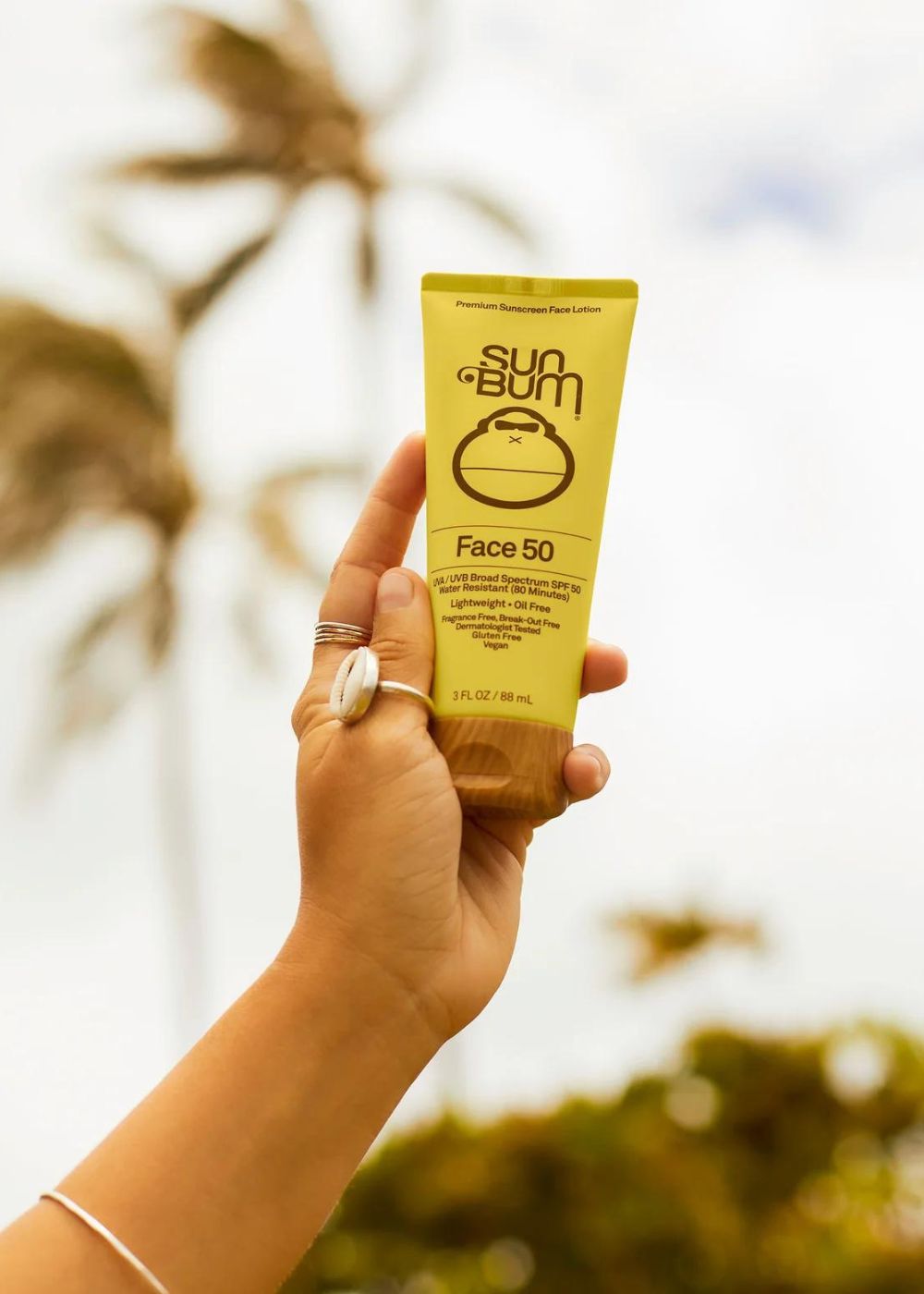 Sun Bum Original Face 50 Sunscreen Lotion 88 mL / 3 FL OZ - קרם הגנה לפנים גודל 88ml