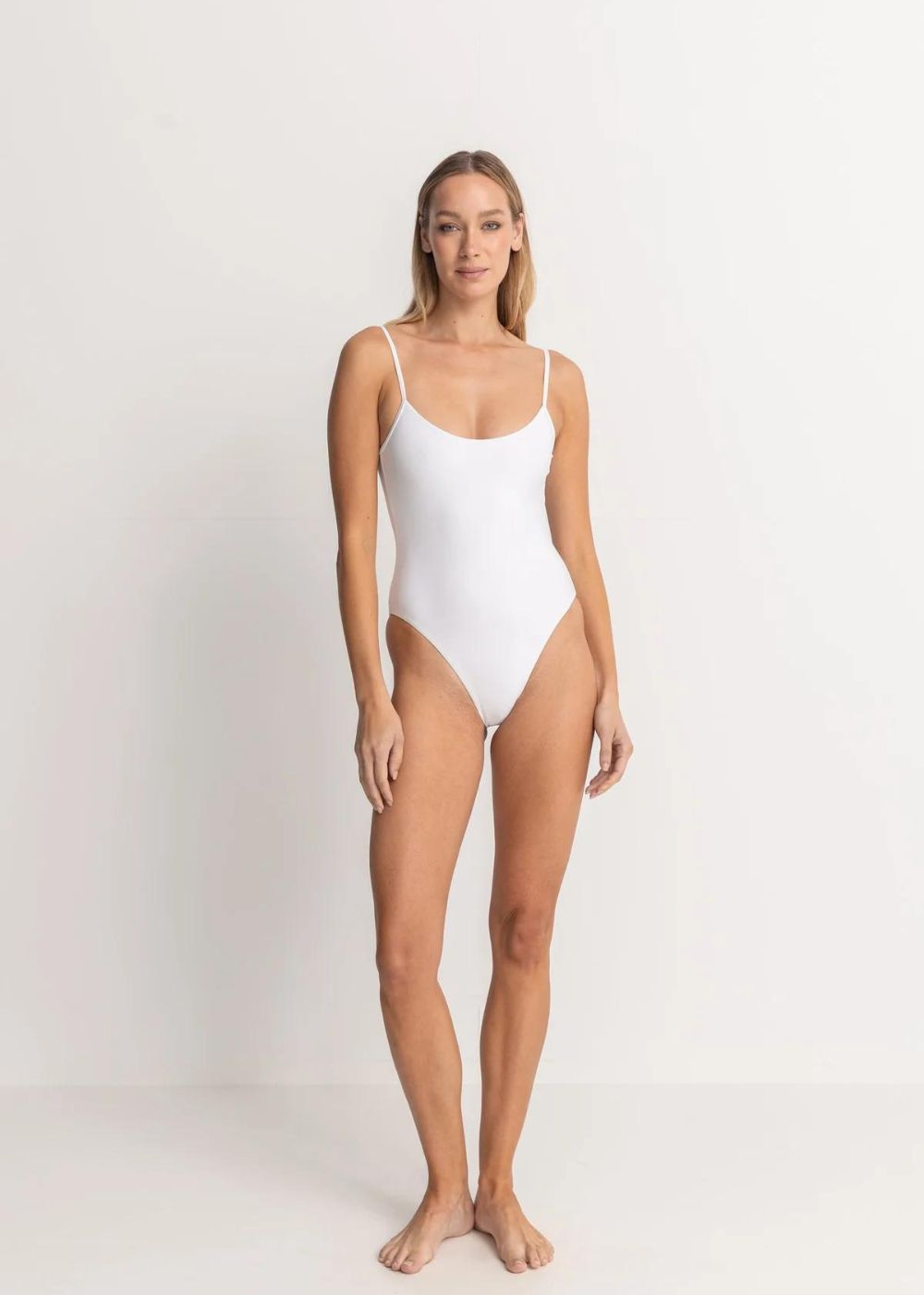 Rhythm Classic Minimal One Piece - בגד ים שלם מדגם קלאסיק צבע_white