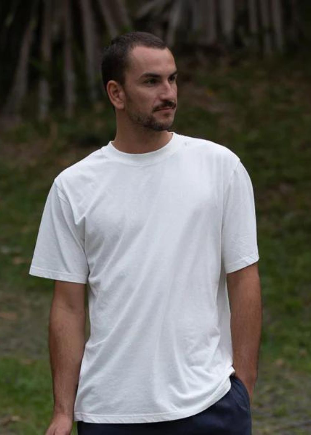 Classic Vintage Tee - חולצת טישרט וינטג׳ צבע_vintage_white
