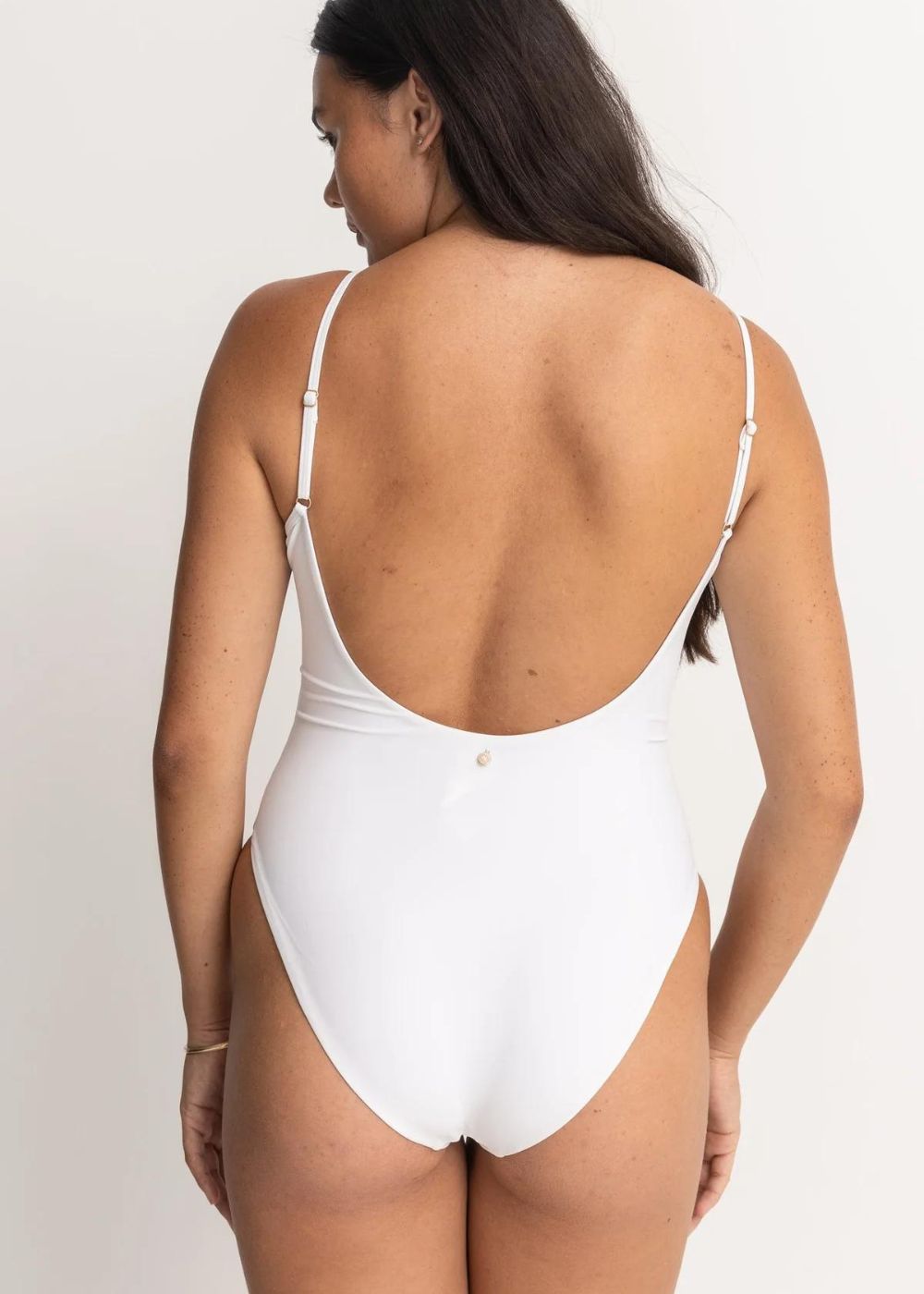 Rhythm Classic Minimal One Piece - בגד ים שלם מדגם קלאסיק צבע_white