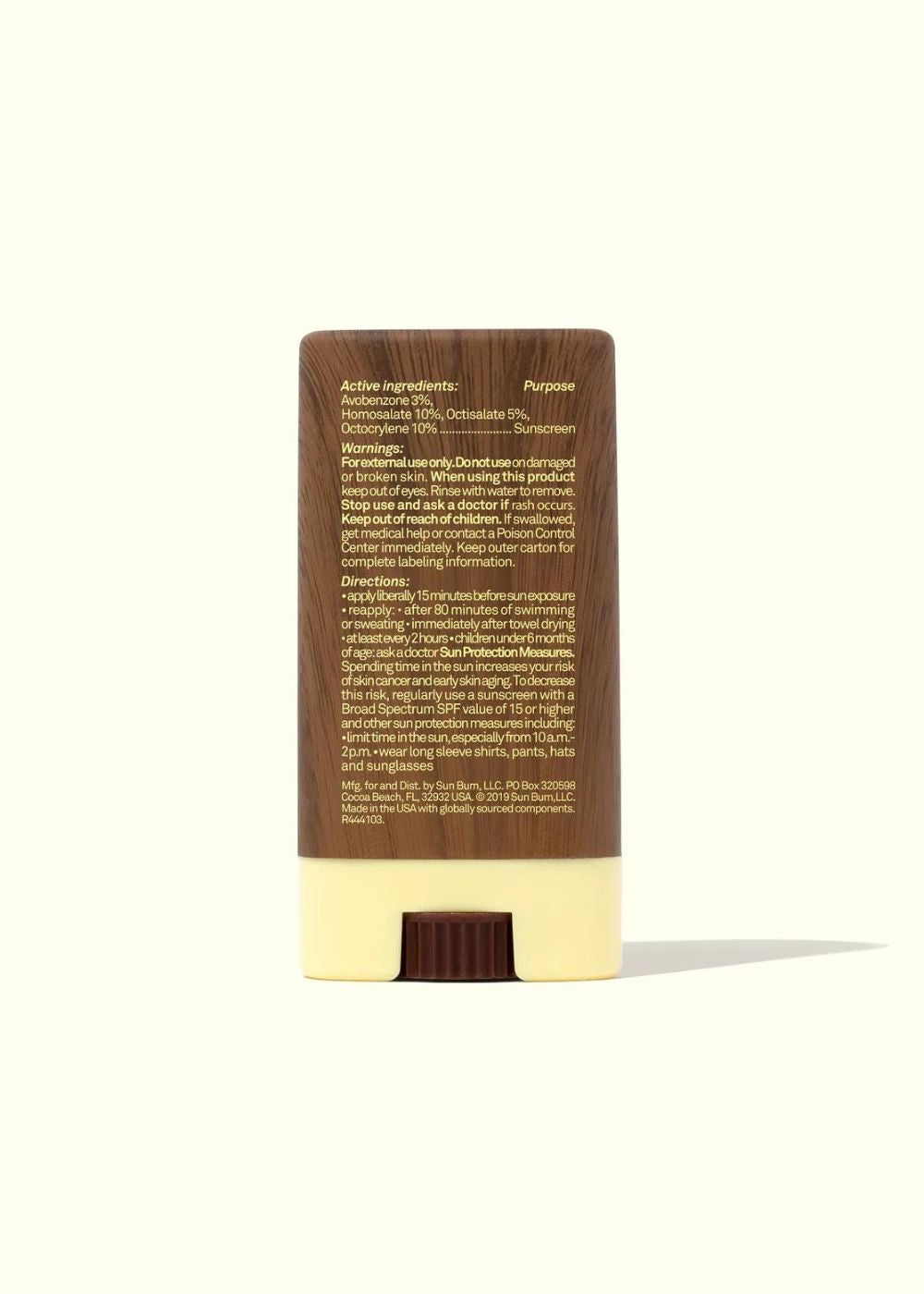 Sun Bum Original SPF 30 Sunscreen Face Stick 13 G / 0.45 OZ - קרם הגנה סטיק לפנים 30spf