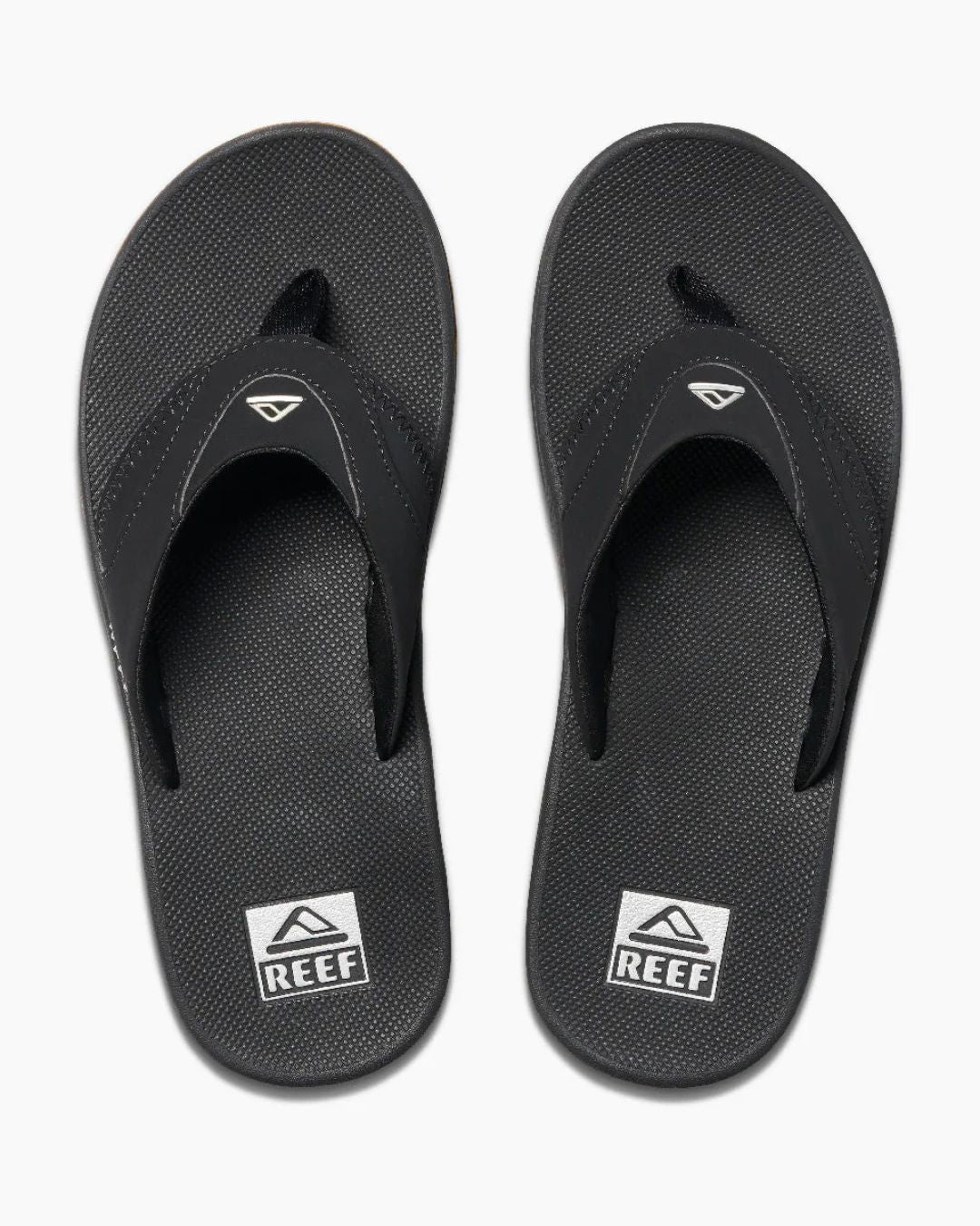 REEF FANNING BLACK/SILVER - כפכף ריף שחור כסוף