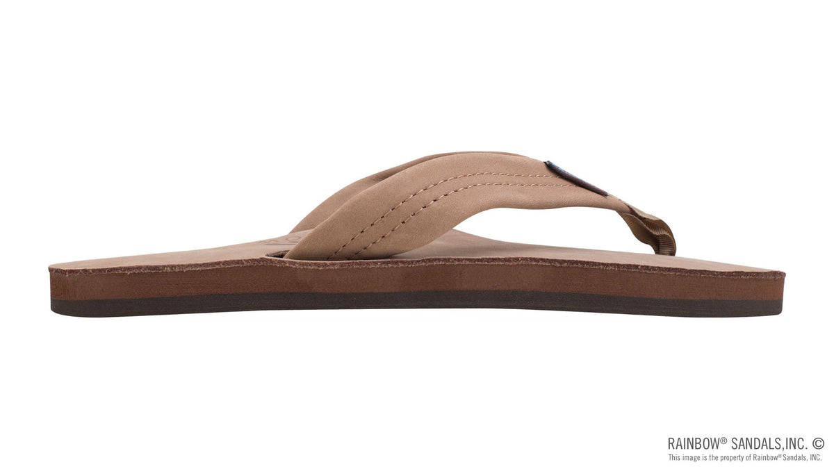 Rainbow Premier Leather Single Layer לנשים, Dark Brown — מבט עליון