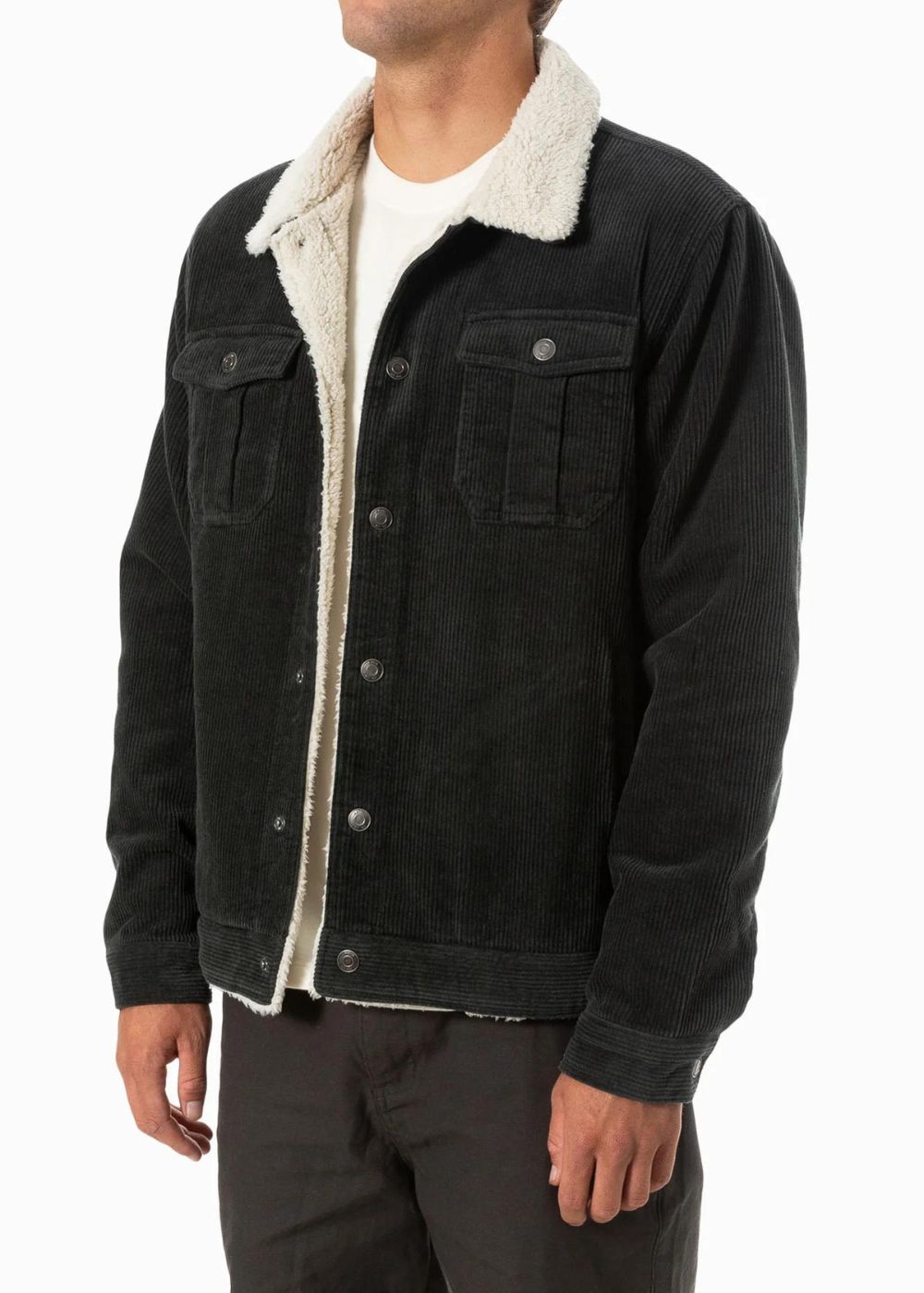 ג׳קט קורדורוי גברים katin harris jacket #צבע_black