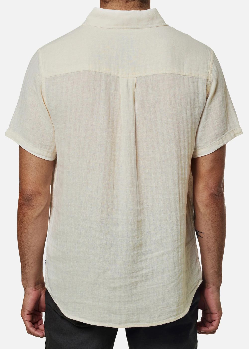 Alan Solid Shirt מכופתרת קצרה