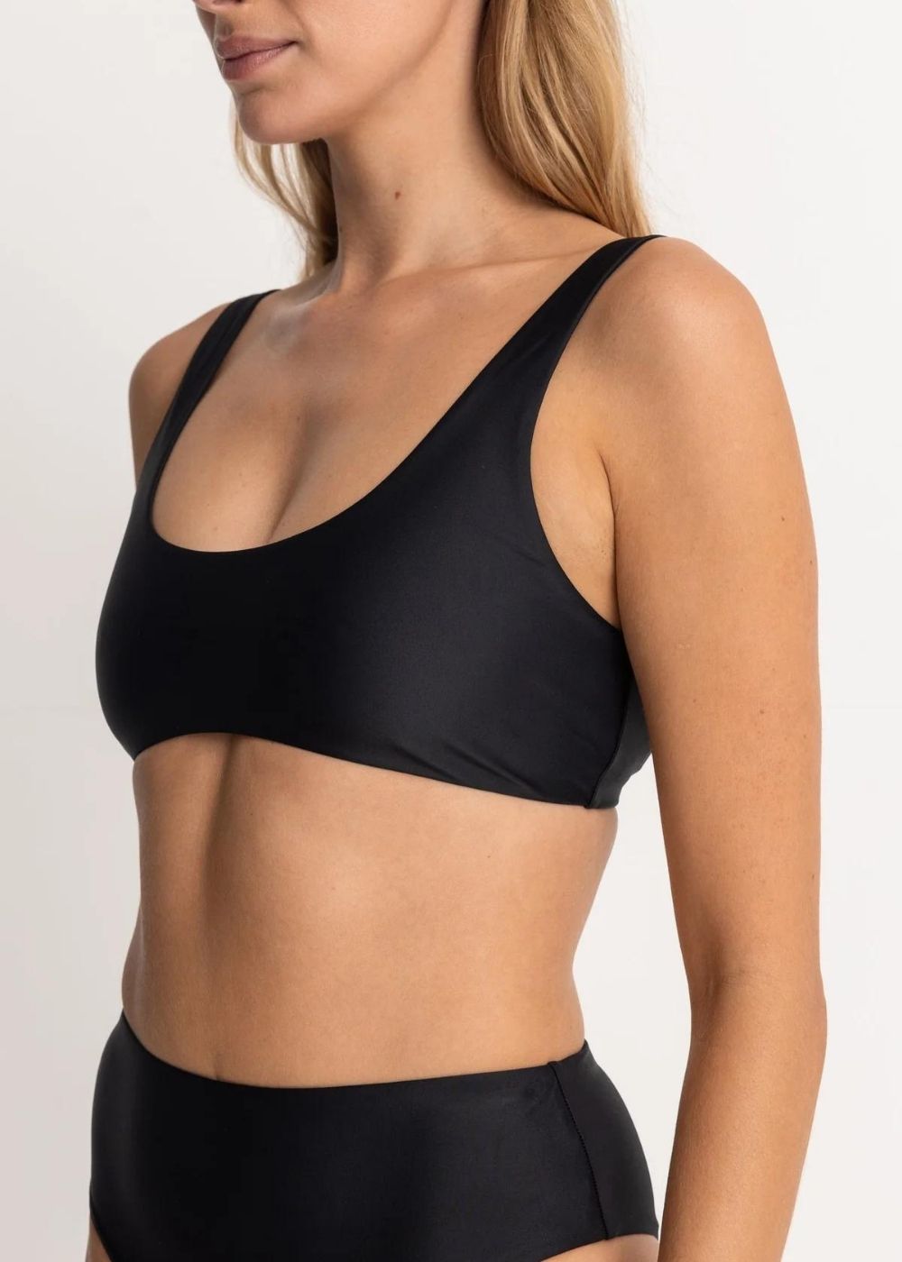 Rhythm Classic Crop Top - טופ ביקיני צבע_black