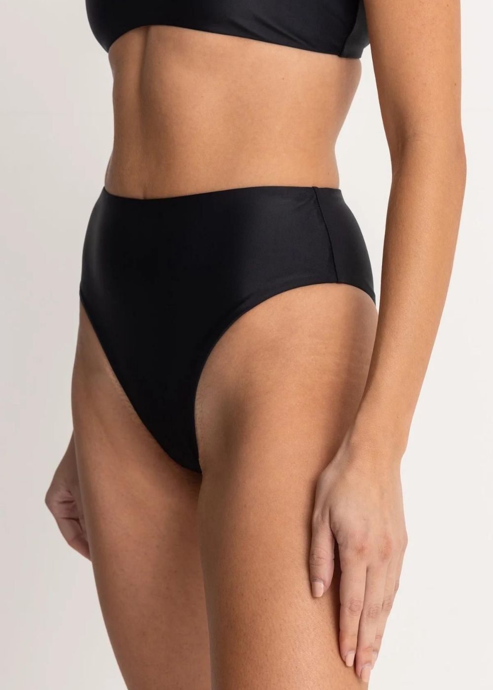 Rhythm - Classic Hi Waist Pant - תחתון ביקיני גזרה גבוהה מדגם צבע_black
