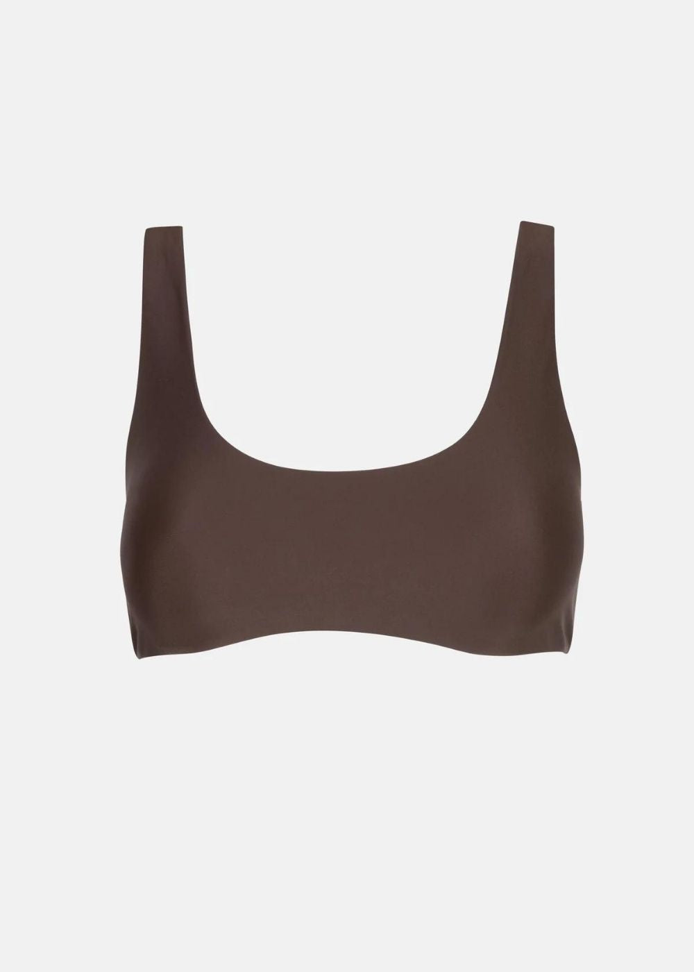 Rhythm Classic Crop Top - טופ ביקיני צבע_chocolate