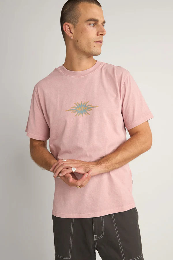 Flame Printed Vintage Ss T-Shirt
