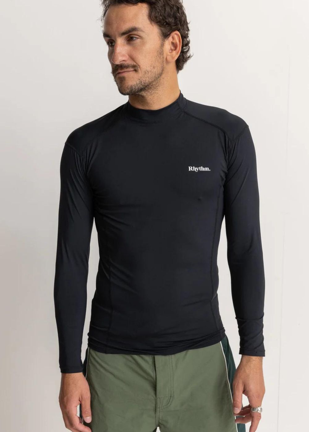 Classic Long Sleeve Rash Shirt - לייקרה ארוכה שחורה