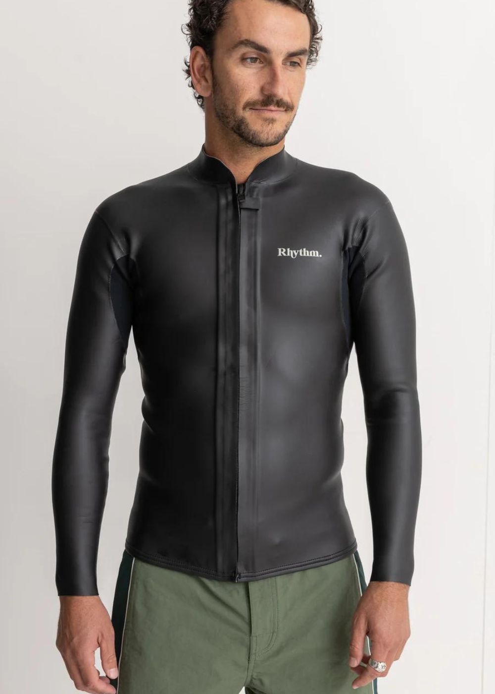 Classic Retro Front Zip Wetsuit Jacket - ווסט גלישה 2ממ עם זיפ קדמי