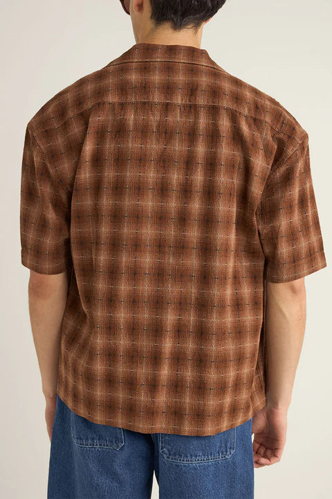Relaxed Shadow Check Ss Shirt