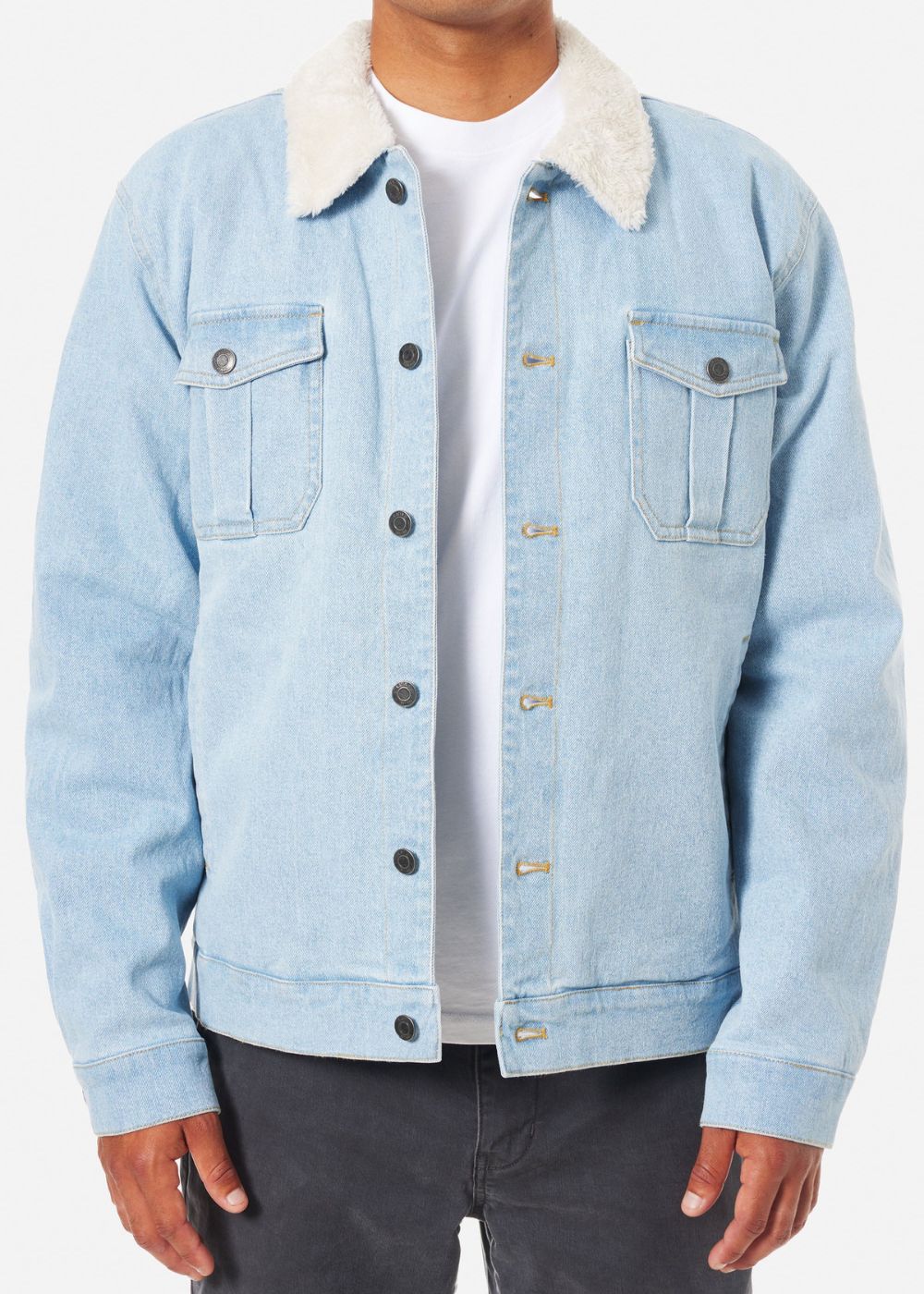 Harris Denim Jacket - ג׳קט ג׳ינס פרווה