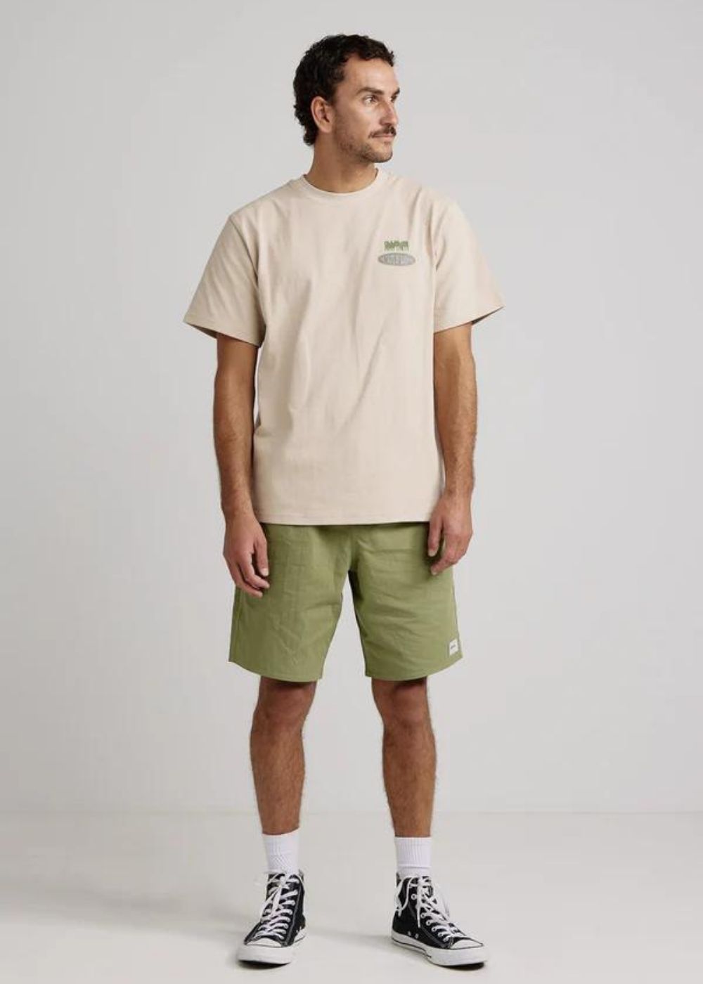 Heavy Vintage Block Ss T-Shirt - טישרט קצרה 100% כותנה