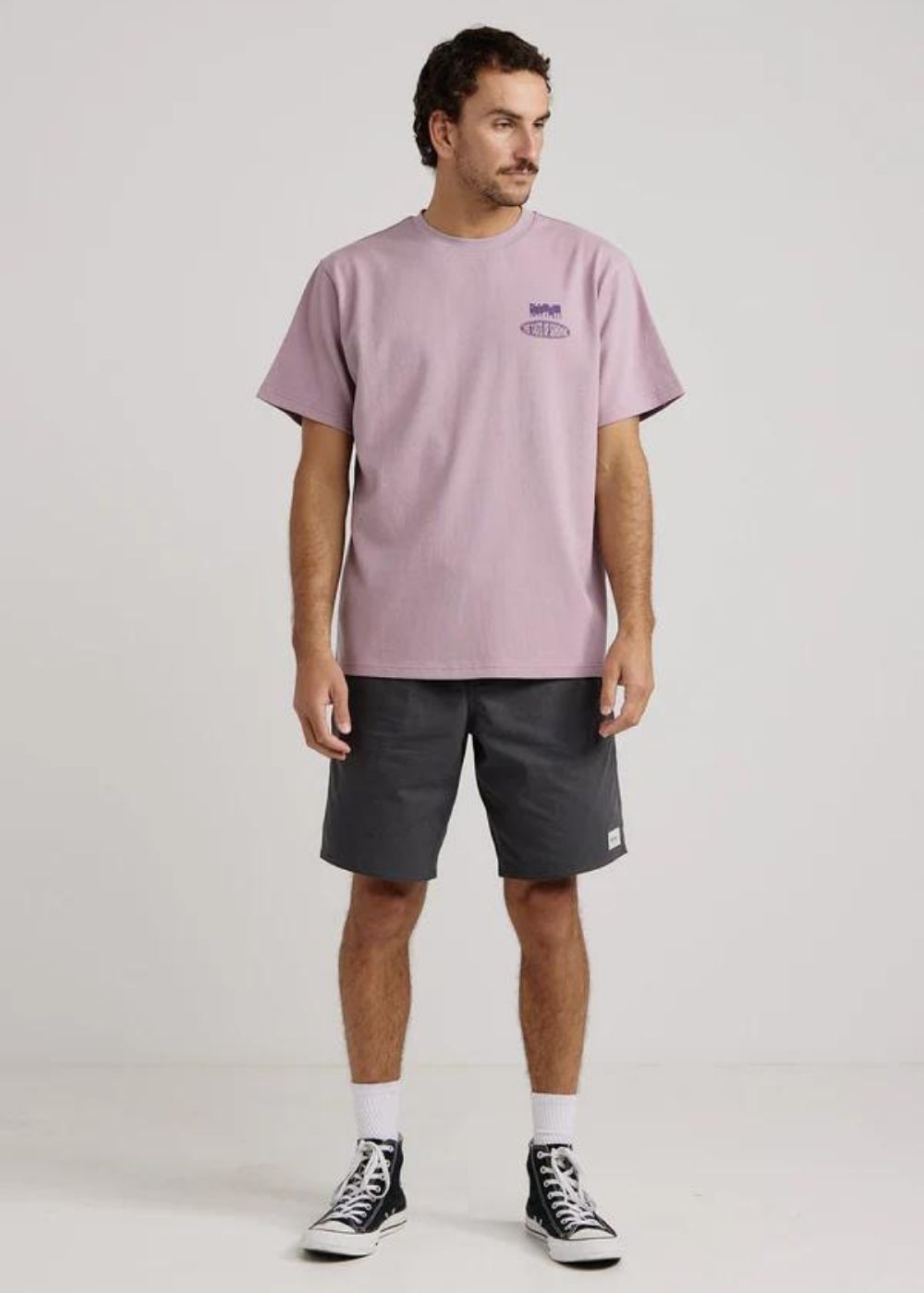 Heavy Vintage Block Ss T-Shirt - טישרט קצרה 100% כותנה