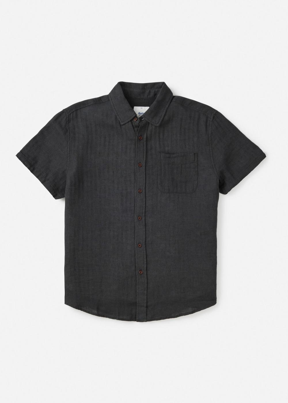 Alan Solid Shirt מכופתרת קצרה