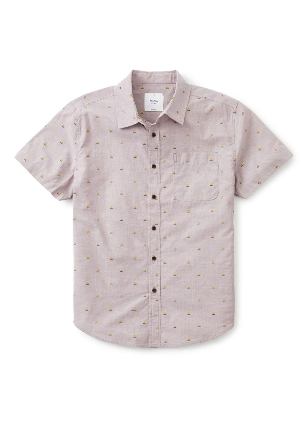 SUNSET SHIRT - DARK  CLAY - מכופתרת קצרה כותנה