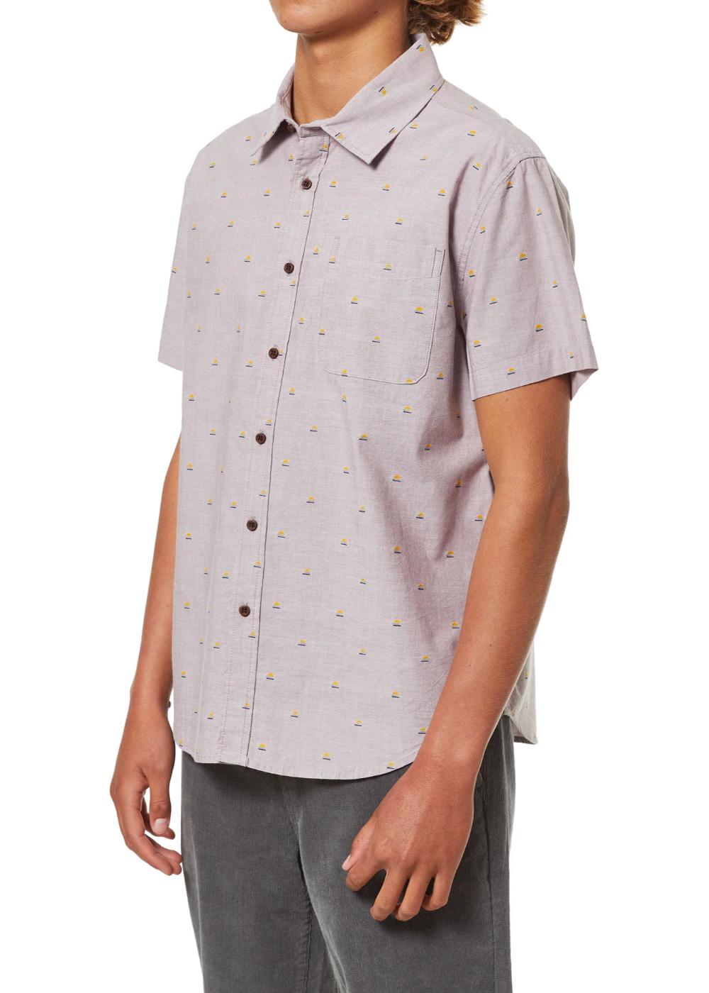 SUNSET SHIRT - DARK  CLAY - מכופתרת קצרה כותנה