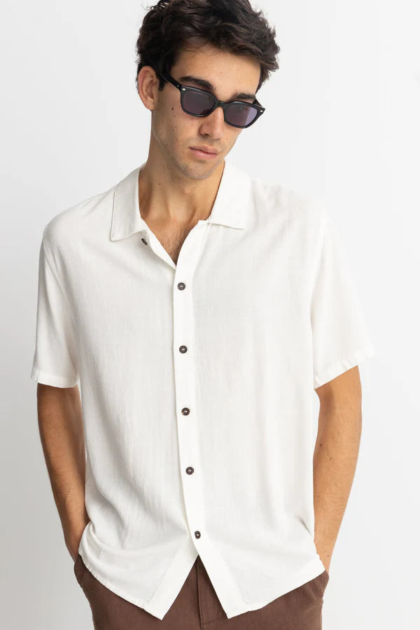 Textured Linen Ss Shirt