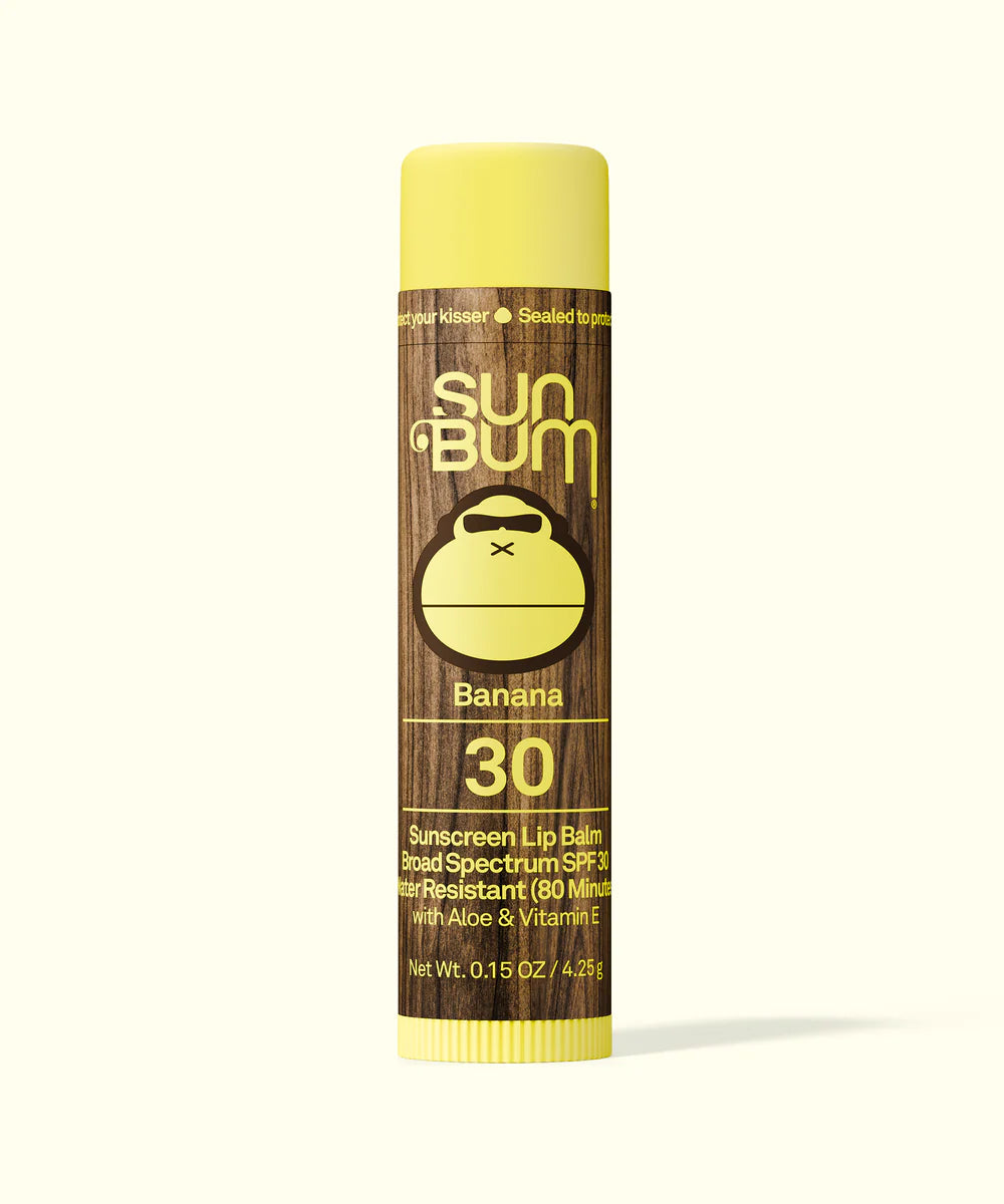Sun Bum Original SPF 30 Sunscreen Lip Balm – Banana 4.25 G / 0.15 OZ