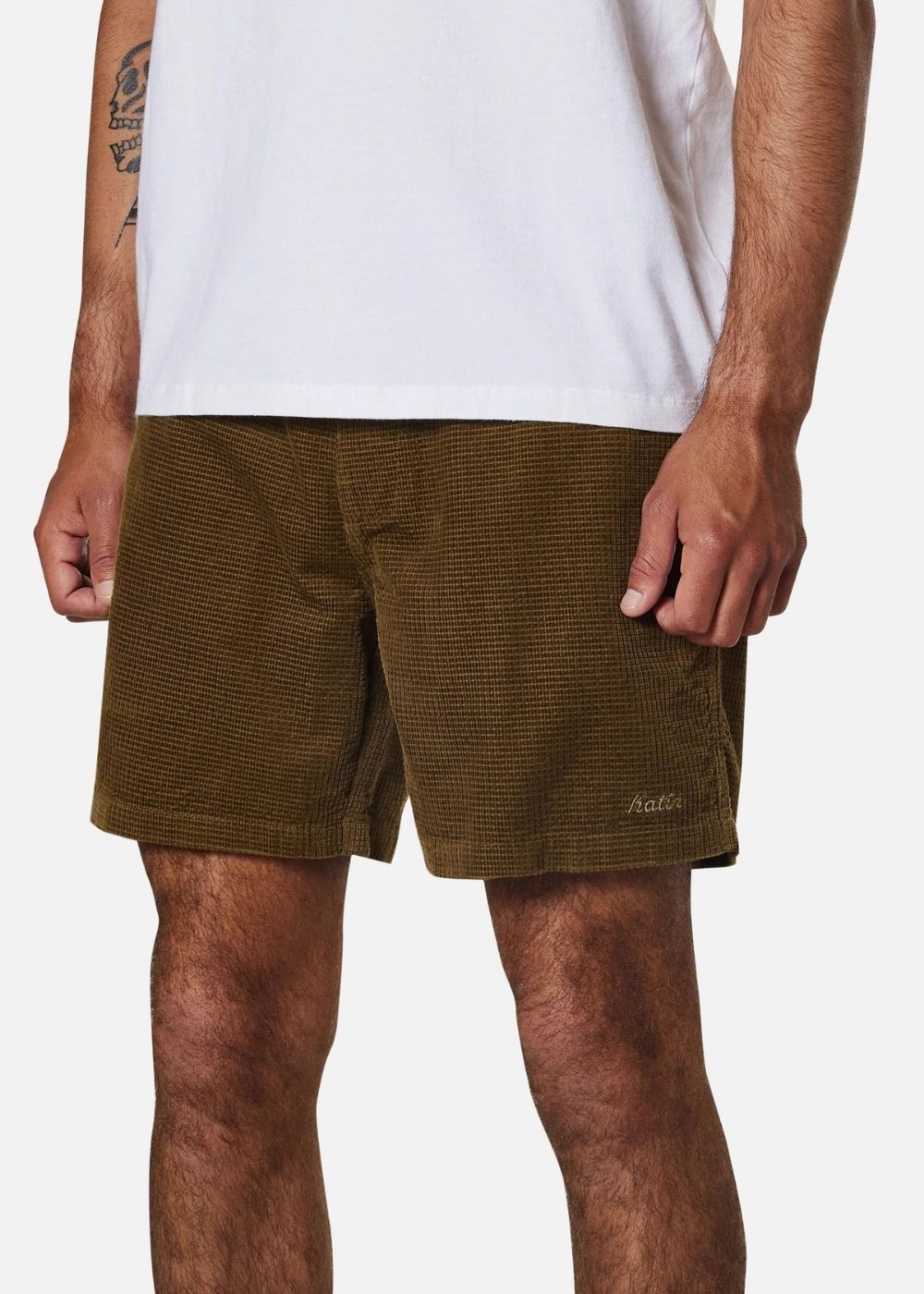 Ward Short - מכנסי קורדורוי וופל קצרים