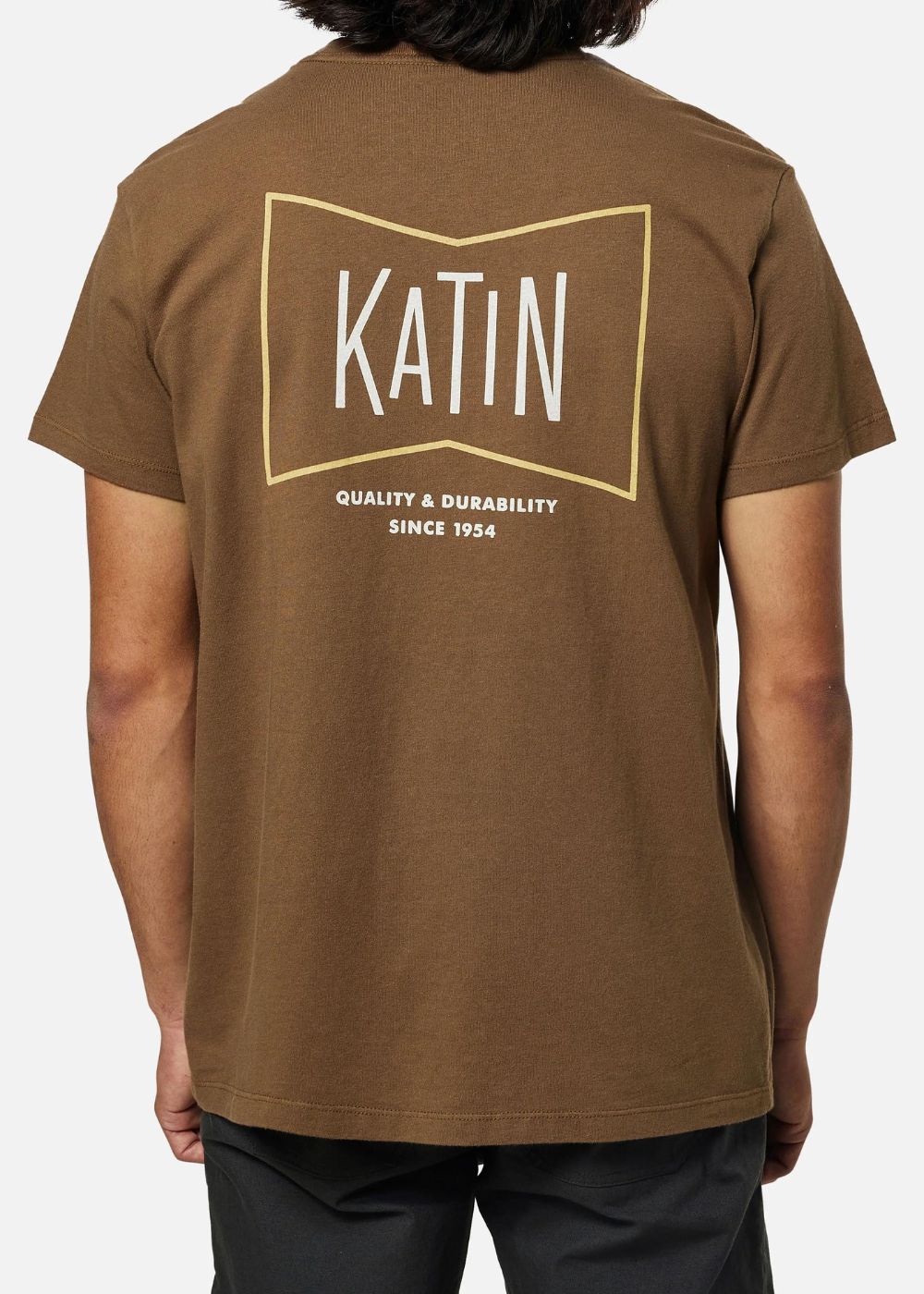 Grubby II Tee - טישרט לוגו 100% כותנה אורגנית צבע חום