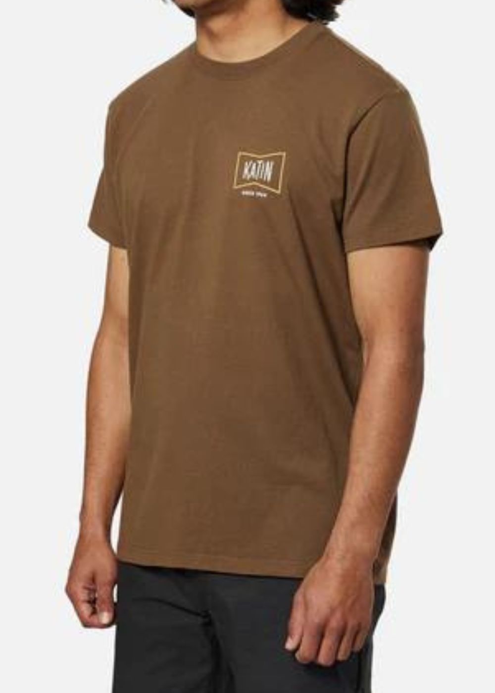 Grubby II Tee - טישרט לוגו 100% כותנה אורגנית צבע חום