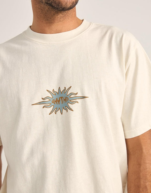 Flame Printed Vintage Ss T-Shirt