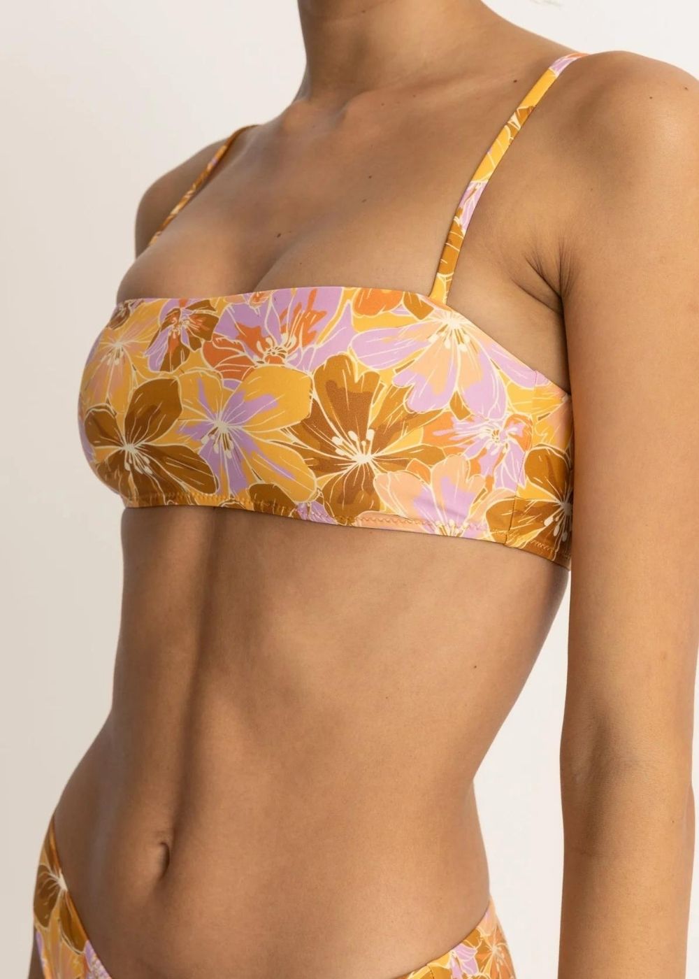 Mahana Floral Bandeau Top - טופ ביקיני דגם
