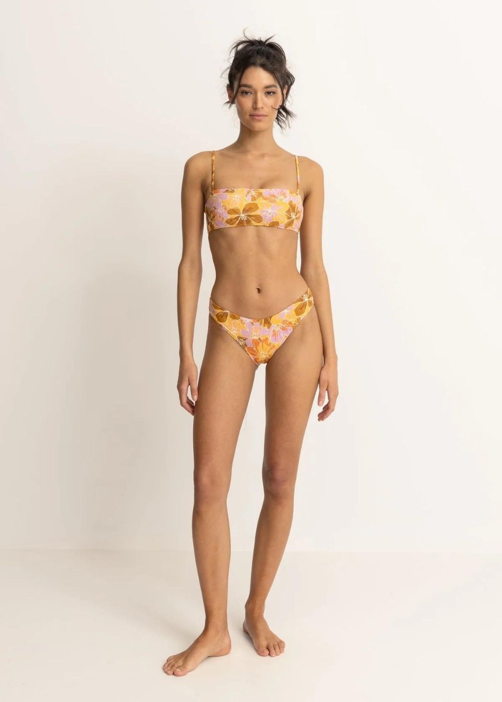 Mahana Floral Bandeau Top - טופ ביקיני דגם