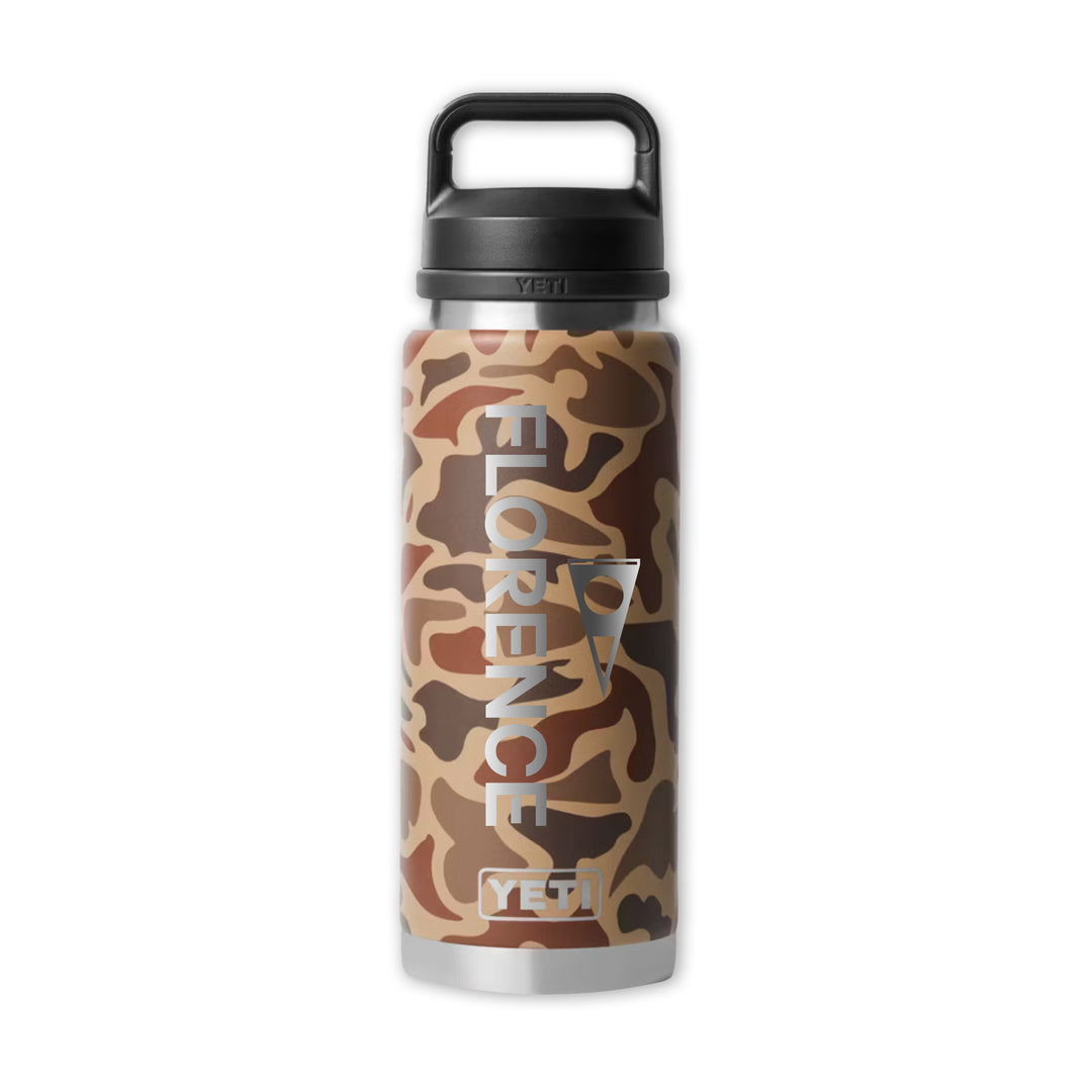 Florence x YETI Rambler, Wetland Camo, front