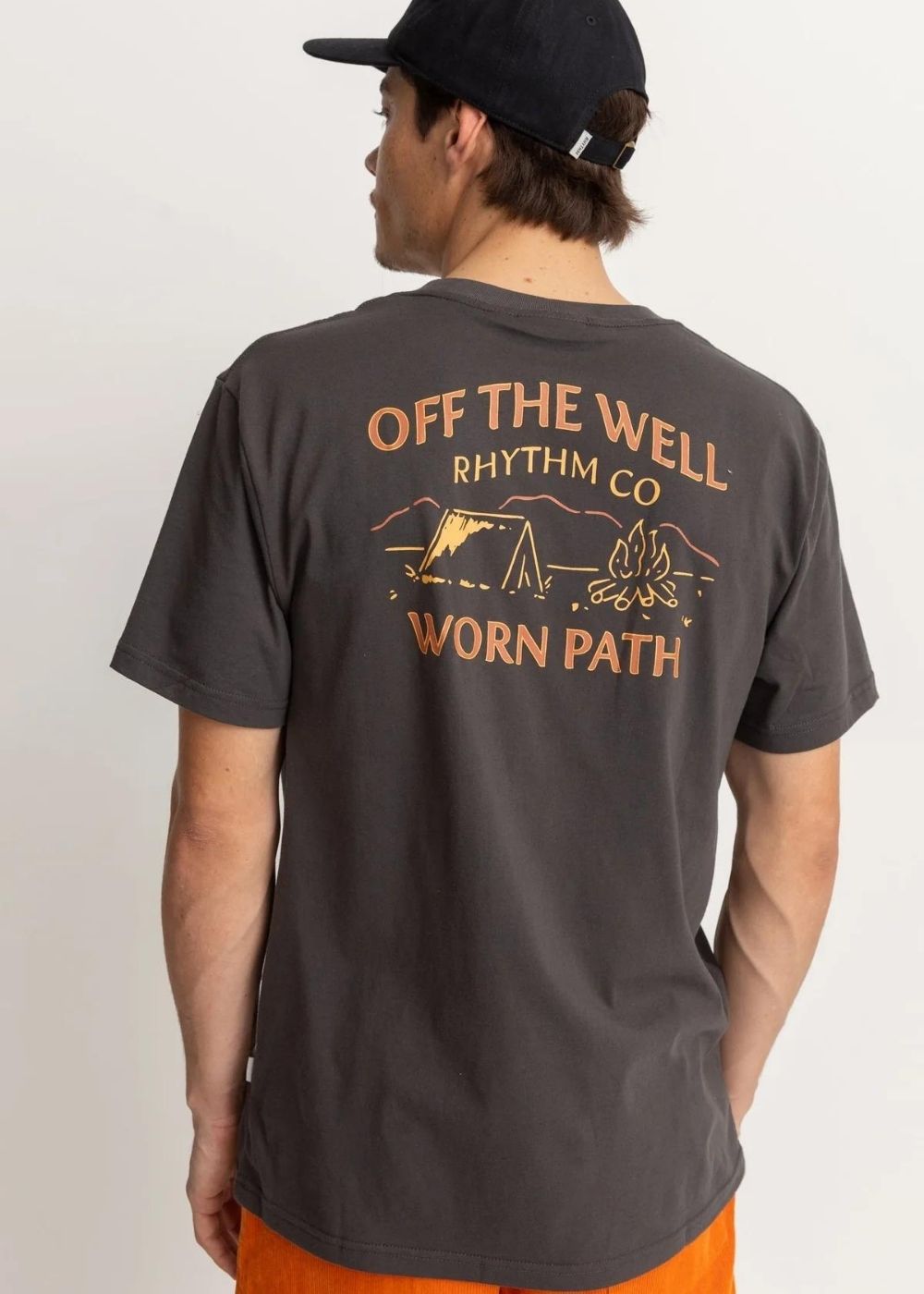 Wilderness T-Shirt - טישרט 100% כותנה אורגנית דגם ווילדרנס צבע_vintage_black