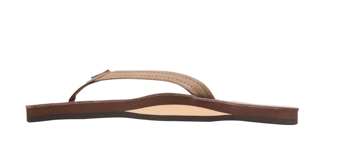 SINGLE LAYER DARK BROWN - WOMEN - RAINBOW SANDALS