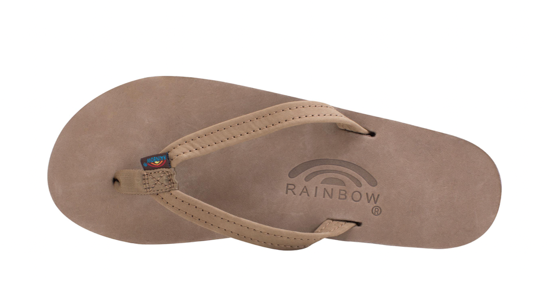 SINGLE LAYER DARK BROWN - WOMEN - RAINBOW SANDALS