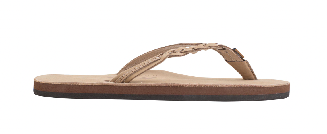 FLIRTY BRAIDY SIERRA BROWN - WOMEN - RAINBOW SANDALS