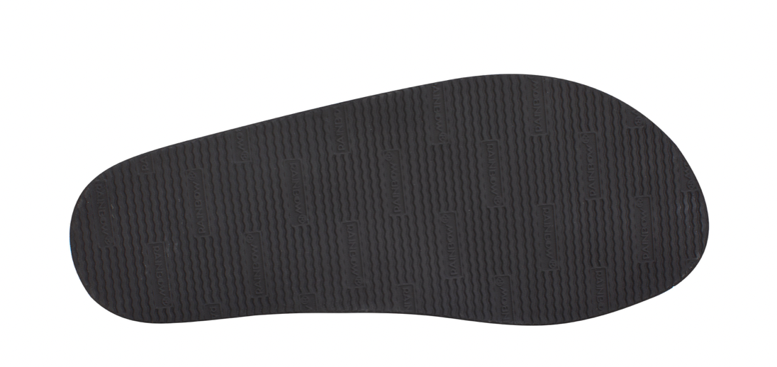 SINGLE LAYER PREMIER LEATHER BLACK - MEN - RAINBOW SANDALS