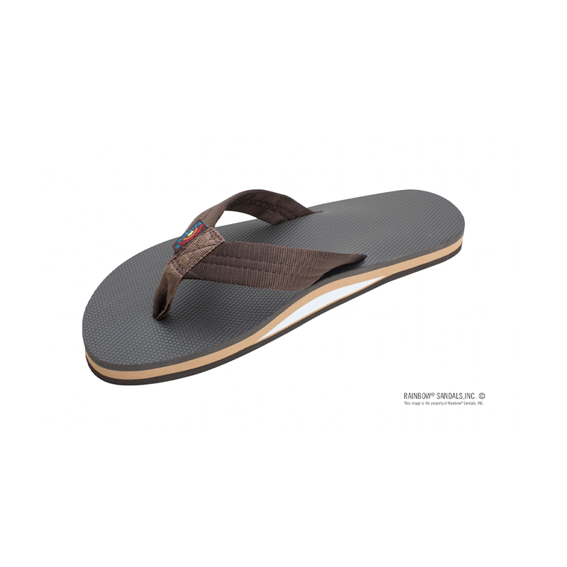 CLASSIC RUBBER BROWN - MEN - RAINBOW SANDALS