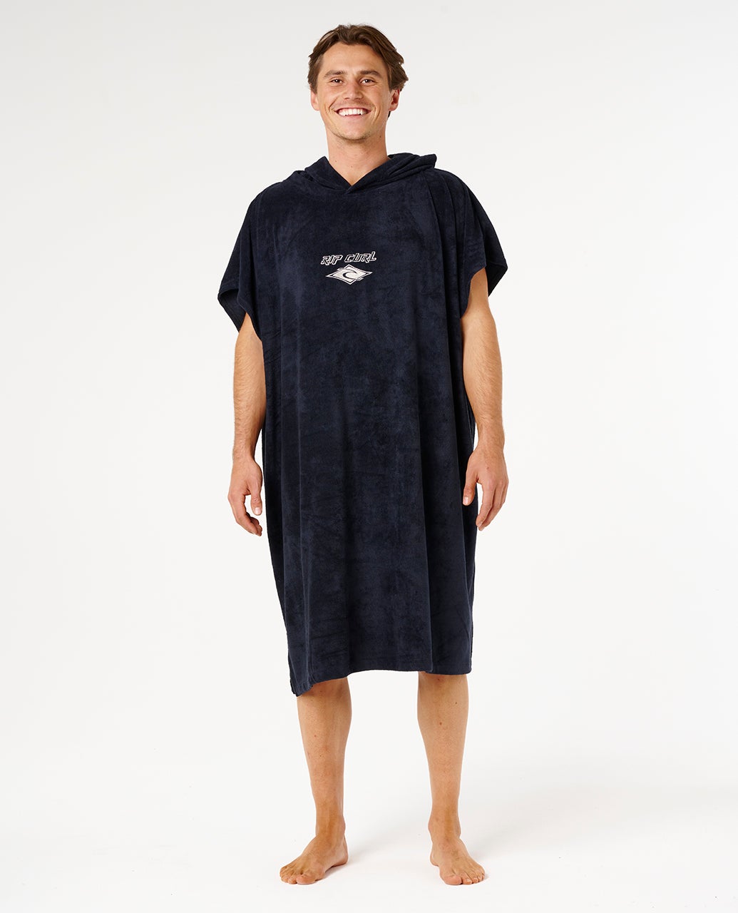 Classic Surf Hooded Towel – BLACK/OFF WHITE