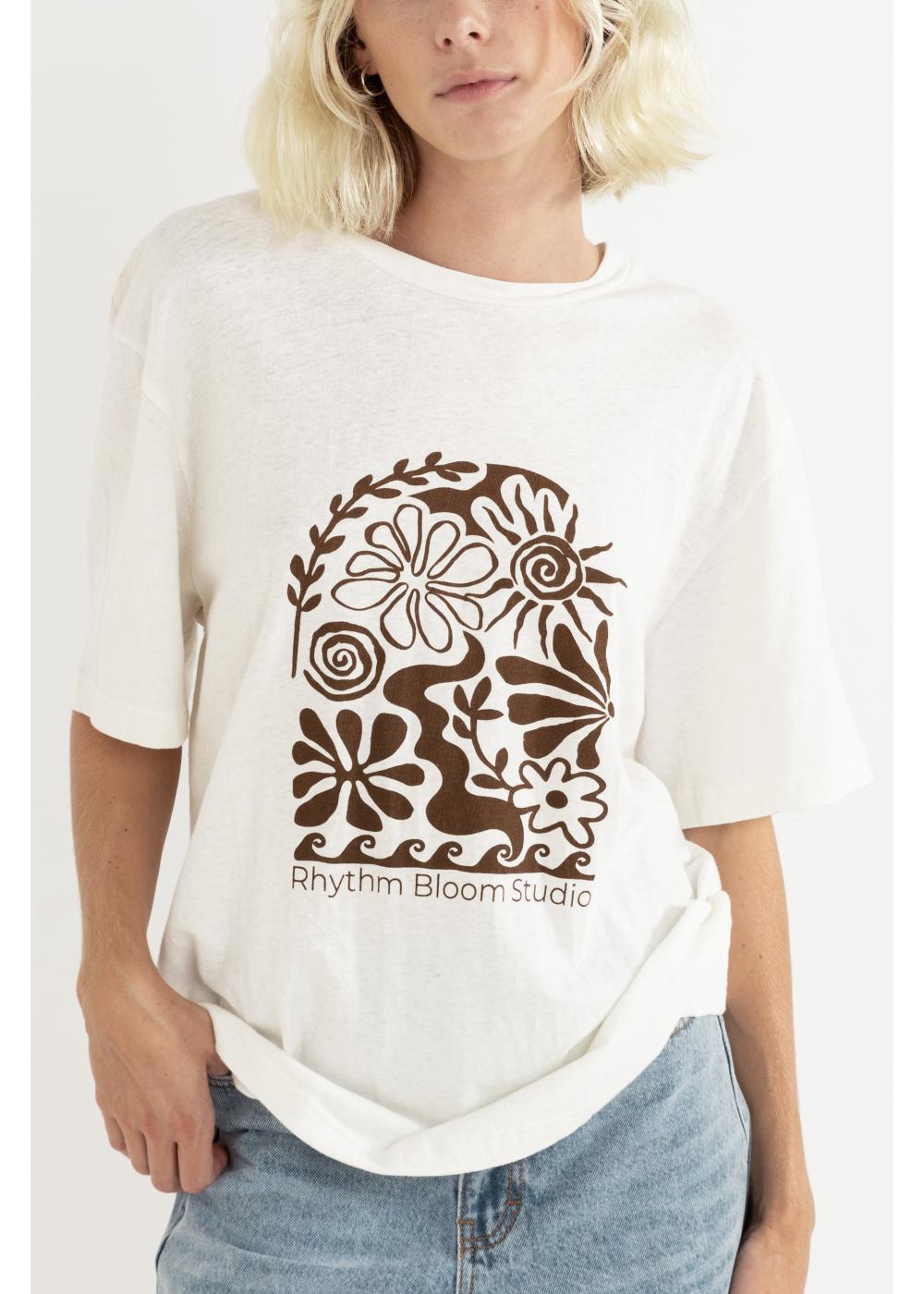 Bloom Studio Oversized T-Shirt - טי-שירט כותנה/פשתן