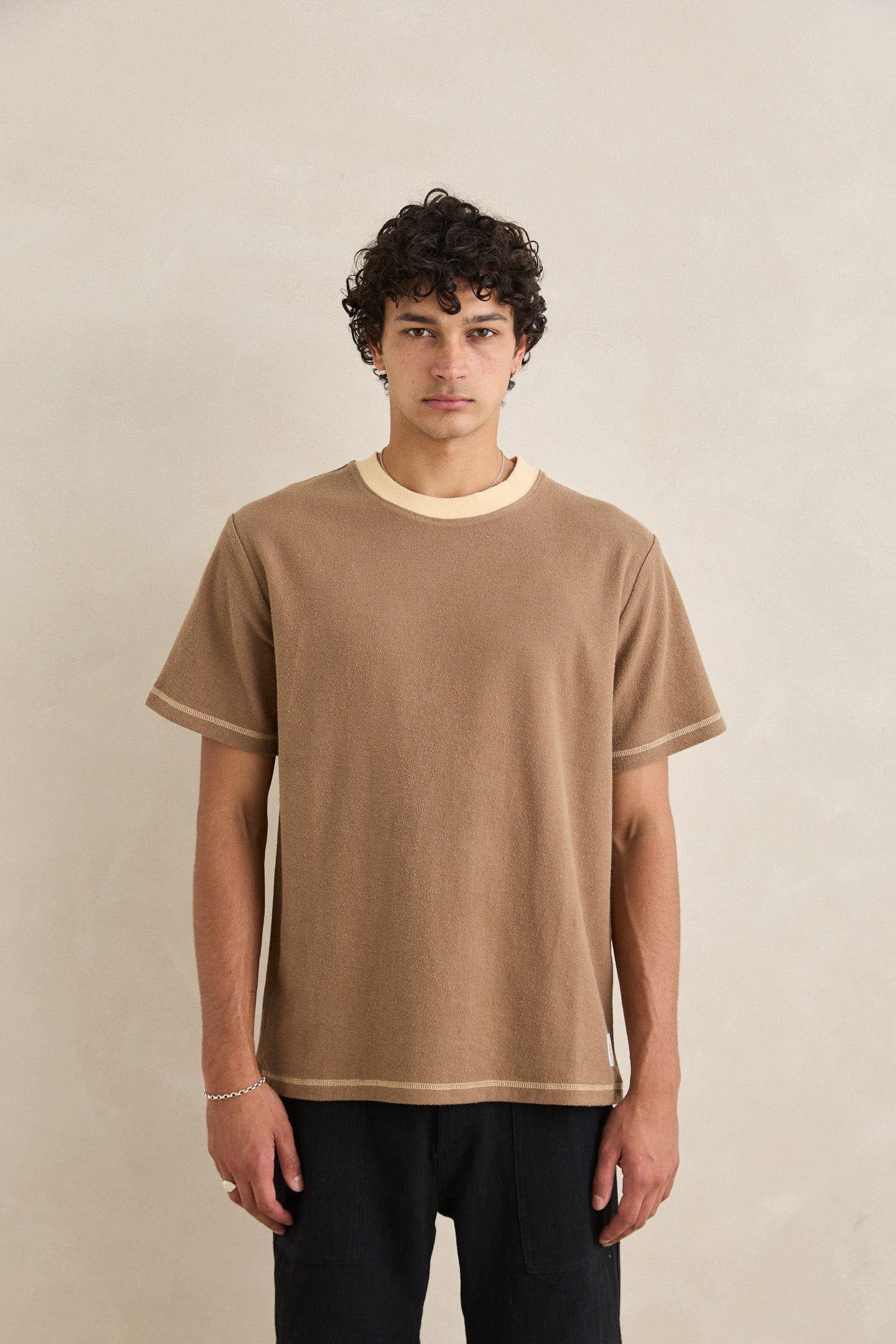 Contrast Vintage Terry Ss T-Shirt