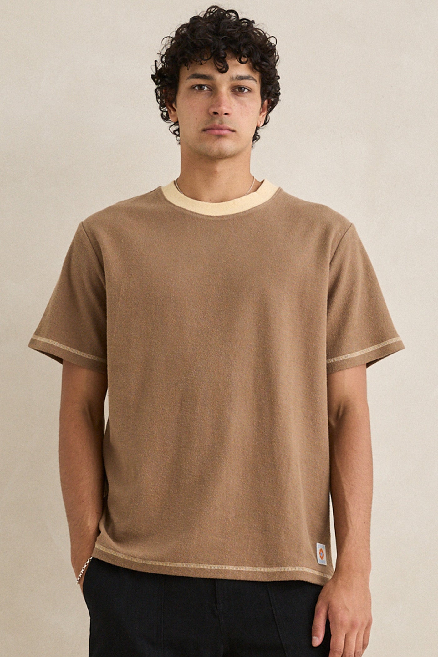 Contrast Vintage Terry Ss T-Shirt