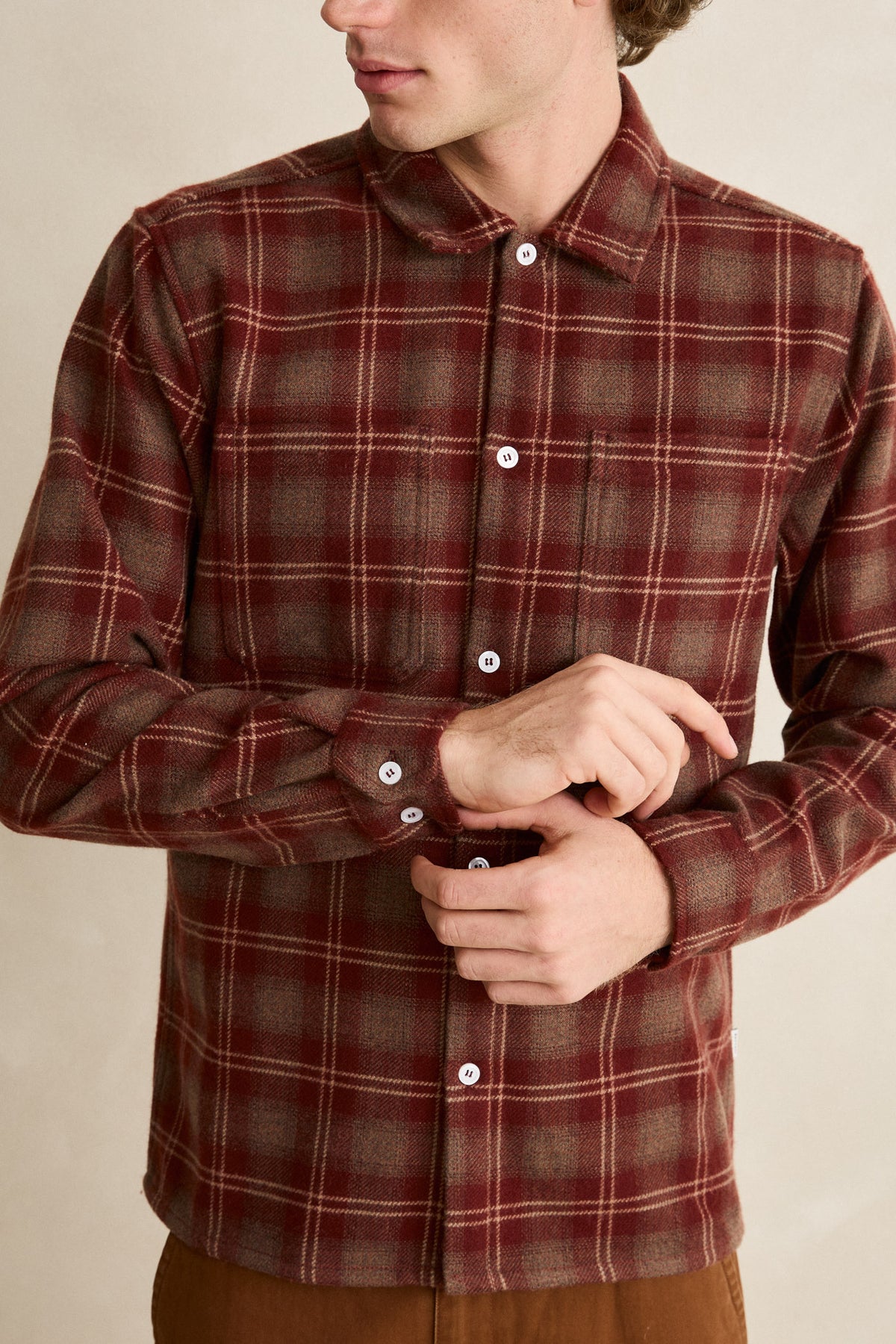 Cross Roads LS Flannel Red